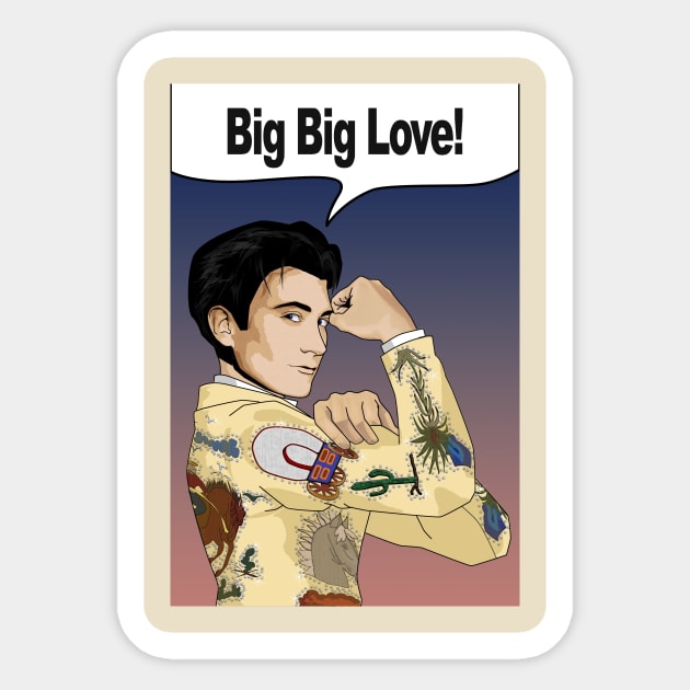 Bib big love Sticker by Boogiebus